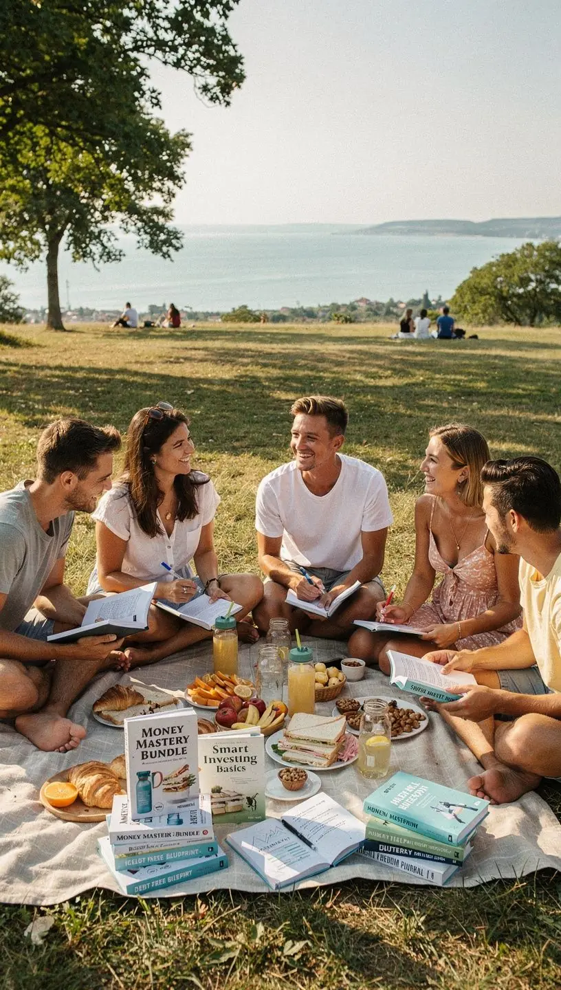 Illusztráció a különböző költségkategóriákról, mint például élelmiszer, lakhatás és szórakozás.