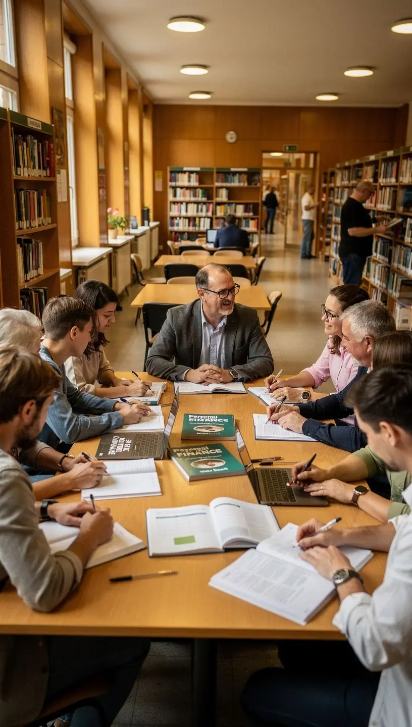 Könyvborító, amely a pénzügyi tudatosság növelésére összpontosít.